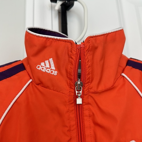 Adidas Clemson University Tigers Zip Windbreaker Size 4T - Picture 4 of 8